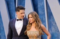 Joe Manganiello and Sofía Vergara attend the 2023 Vanity Fair Oscar Party Hosted By Radhika Jones at Wallis Annenberg Center for the Performing Arts on March 12, 2023 in Beverly Hills, California