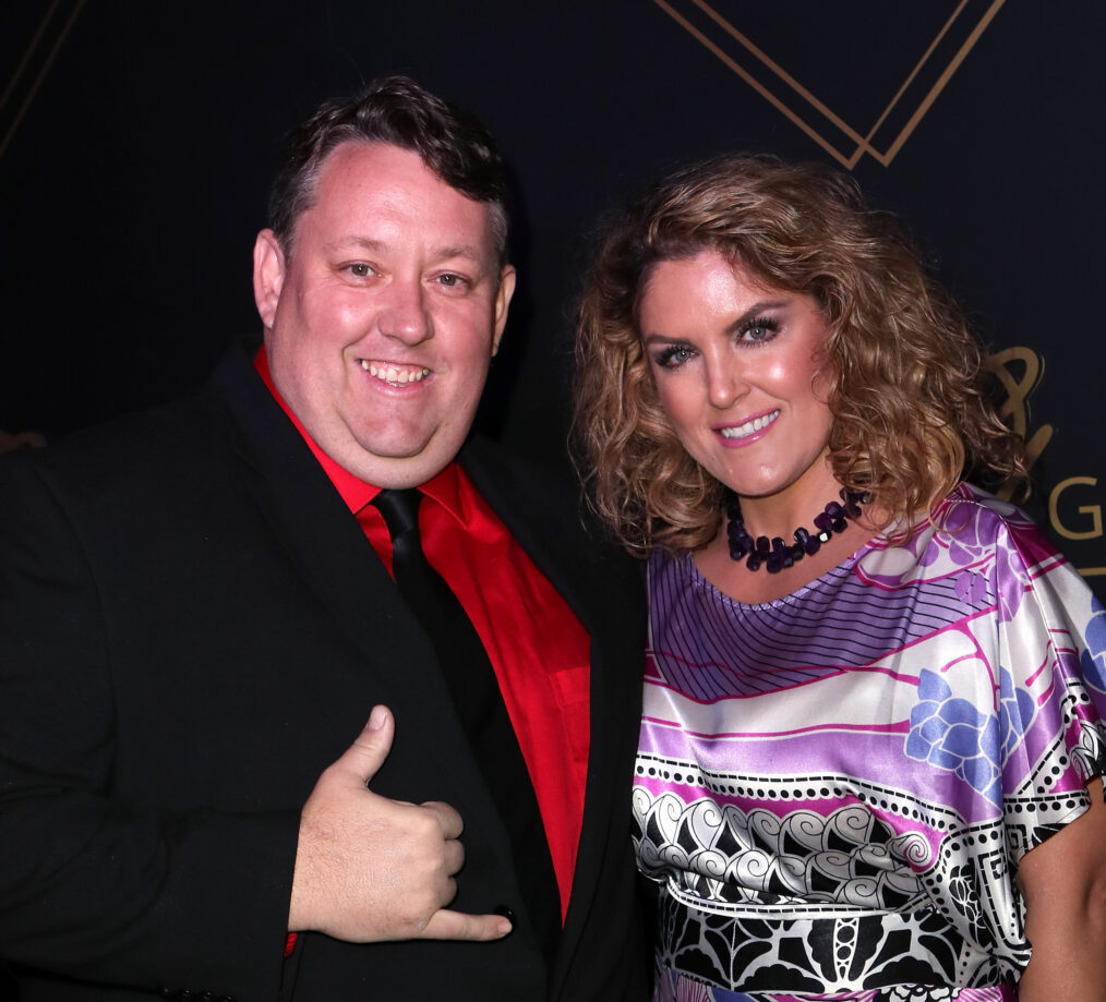 TV personalities Rene Nezhoda (L) and Casey Nezhoda attend City Gala 2018 at Universal Studios Hollywood on March 4, 2018