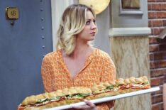 THE BIG BANG THEORY, l-r: Kaley Cuoco, Jim Parsons in 'The Viewing Party Combustion' (Season 9, Episode 21, aired April 21, 2016). ph: Monty Brinton/©CBS/courtesy Everet Collection