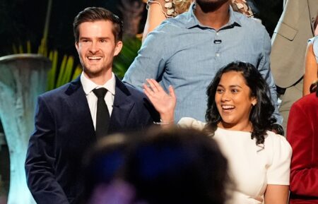 Charlie Davis and Kamilla Karthigesu in 'Survivor 50' live finale