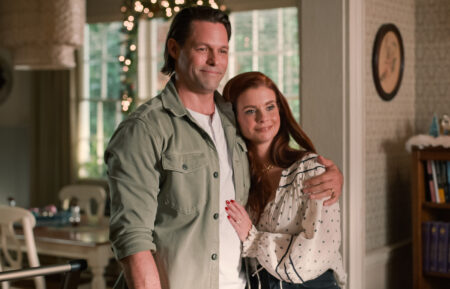 Justin Bruening as Cal Maddox and JoAnna Garcia Swisher as Maddie Townsend in episode 409 of Sweet Magnolias