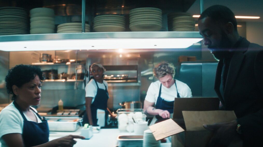 Liza Colon-Zayas, Ayo Edebiri, Jeremy Allen White, and Corey Hendrix in 'The Bear' Season 5