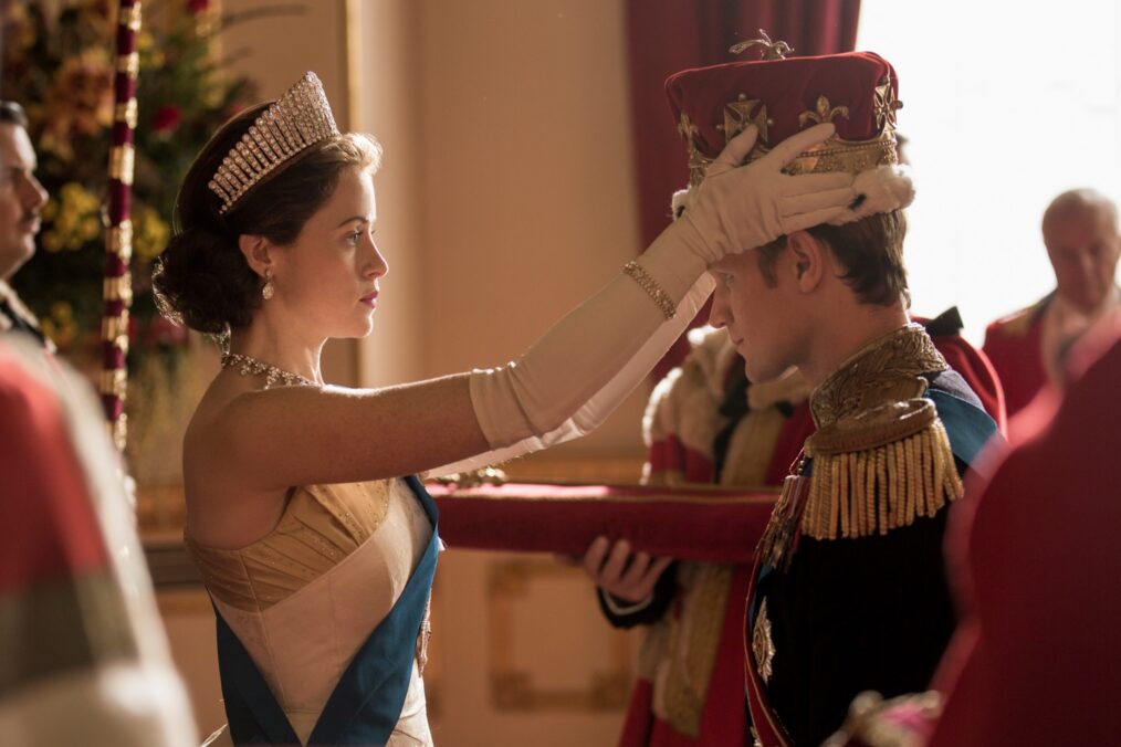 Claire Foy and Matt Smith in 'The Crown'