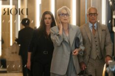 Anne Hathaway, Meryl Streep, and Stanley Tucci in 'The Devil Wears Prada 2'