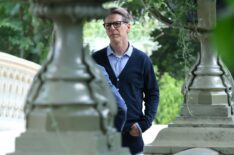 NEW YORK, NY - JUNE 25: Sean Hayes is seen filming at 'The Morning Show' set in Central Park on June 25, 2026 in New York City.