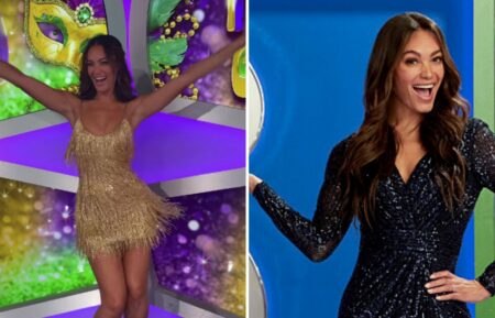 "The Price Is Right" model Alexis Gaube on the game show set