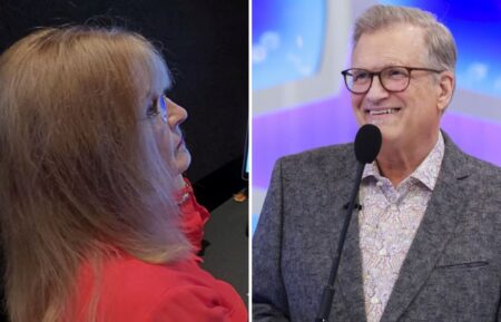 (Left) "The Price Is Right's" music operator, who fans think is Mighty Sounds Effects Lady, (right) Drew Carey