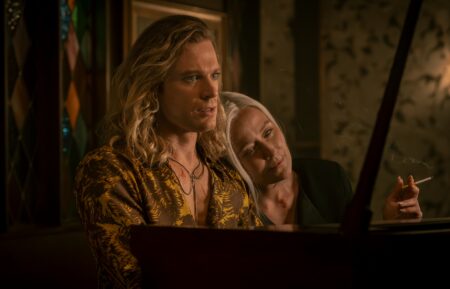 Sam Reid as Lestat de Lioncourt and Jennifer Ehle as Gabriella in 'The Vampire Lestat' Episode 2
