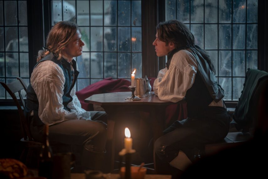 Sam Reid as Lestat and Joseph Potter as Nicki in 'The Vampire Lestat' Episode 3