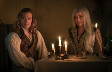 Sam Reid as Lestat de Lioncourt and Jennifer Ehle as Gabriella in 'The Vampire Lestat' Episode 4