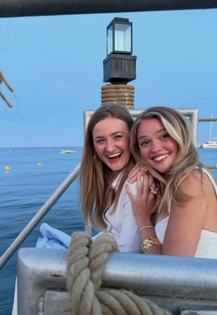 AJ Michalka and Marssia Long behind the scenes of 'The White Lotus' Season 4
