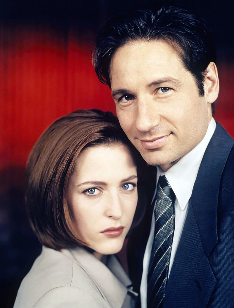 Gillian Anderson and David Duchovny for 'The X-Files'
