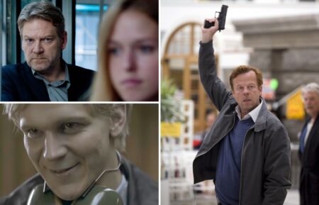 Kenneth Branagh, Krister Henriksson, and Gustaf Skarsgård playing Kurt Wallander