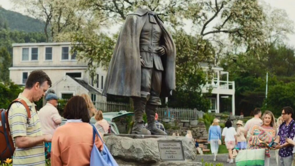 'Widow's Bay' Season 1 locations - Richard Warren statue