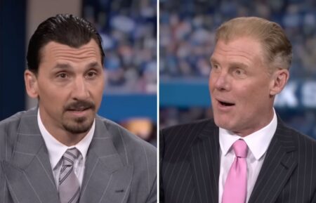 Zlatan Ibrahimovic and Alexi Lalas