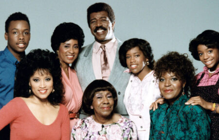 227, (back, from left): Curtis Baldwin, Marla Gibbs, Hal Williams, Regina King, Kia Goodwin, (front): Jackee Harry, Helen Martin, Alaina Reed, (1987), 1985-90