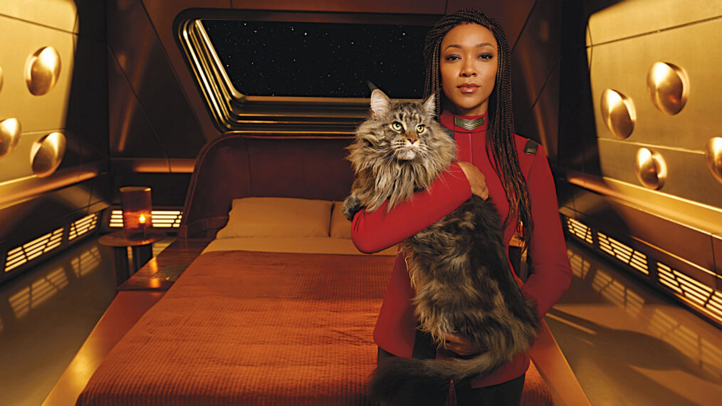 Sonequa Martin-Green as Burnham of the Paramount+ original series STAR TREK: DISCOVERY.