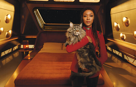 Sonequa Martin-Green as Burnham of the Paramount+ original series STAR TREK: DISCOVERY.