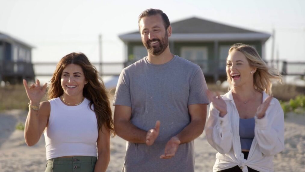 Alison Victoria, Corey Cyr, and Paige Cyr, 'Battle on the Beach' Season 2, Episode 6, HGTV, 2022.