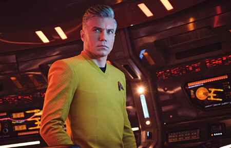 Anson Mount as Pike of the Paramount+ original series STAR TREK: STRANGE NEW WORLDS.