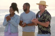 Ashley Basnight, Steve Lewis, and Ty Pennington, 'Battle on the Beach' Season 3, Episode 6, HGTV, 2023.
