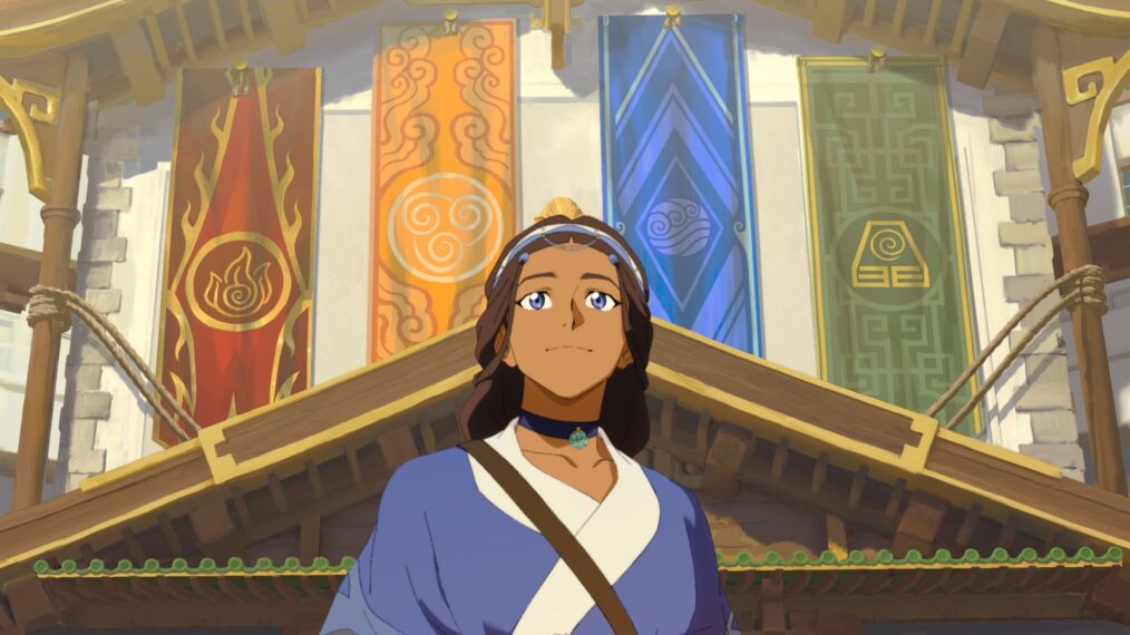 Jessica Matten voices Katara in Avatar Aang: The Last Airbender, streaming on Paramount+, 2026. Photo Credit: Paramount+