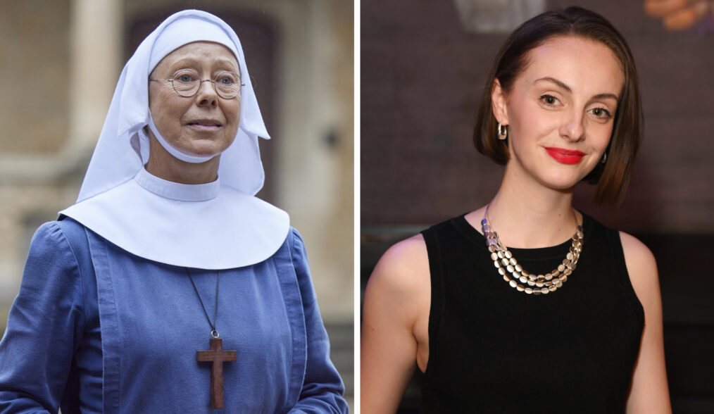 CALL THE MIDWIFE, Jenny Agutter, (Season 14, episode 1403, aired in the US on April 13, 2025). photo: Olly Courtney / ©PBS/Neal Street Prod./BBC / Courtesy Everett Collection; JULY 17: Helena Wilson attends the press night after party for "The Estate" at The National Theatre on July 17, 2025 in London, England. (Photo by Alan Chapman/Dave Benett/Getty Images)