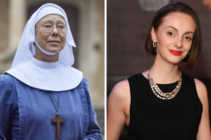 CALL THE MIDWIFE, Jenny Agutter, (Season 14, episode 1403, aired in the US on April 13, 2025). photo: Olly Courtney / ©PBS/Neal Street Prod./BBC / Courtesy Everett Collection; JULY 17: Helena Wilson attends the press night after party for 'The Estate' at The National Theatre on July 17, 2025 in London, England. (Photo by Alan Chapman/Dave Benett/Getty Images)