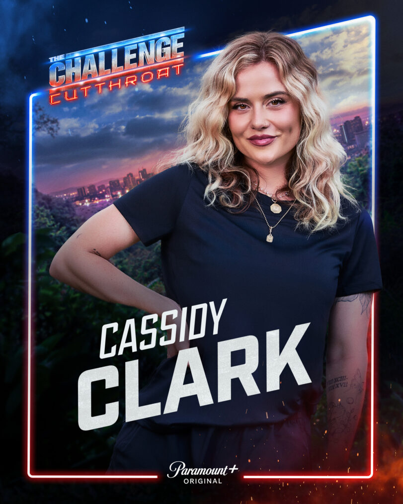 Key Art for The Challenge, Season 42, featuring Cassidy Clark, streaming on Paramount+ 2026. Photo credit: Jonne Roriz/Paramount+