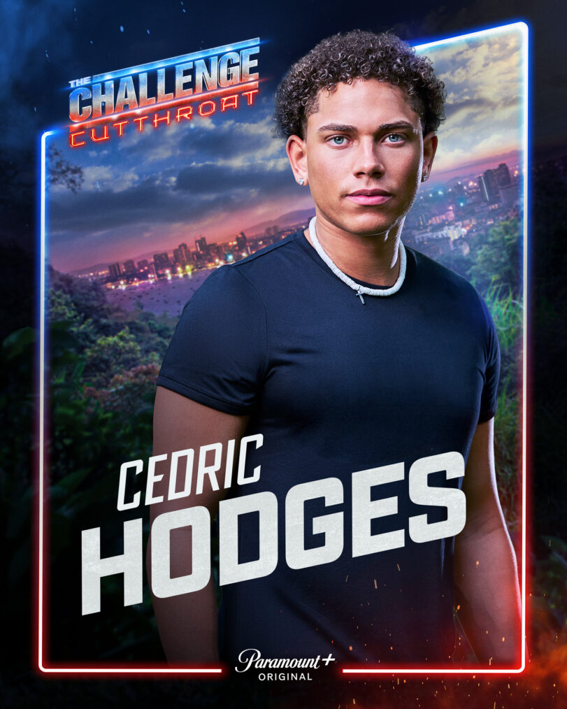 Key Art for The Challenge, Season 42, featuring Cedric Hodges, streaming on Paramount+ 2026. Photo credit: Jonne Roriz/Paramount+