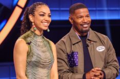 Corinne Foxx and Jamie Foxx on Season 8, Episode 1, of 'Beat Shazam,' Fox, premieres July 28, 2026.