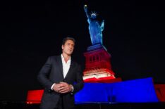 David Muir interviews Brandi Carlile on Liberty Island in New York, 'Disney Celebrates America,' July 29, 2026.