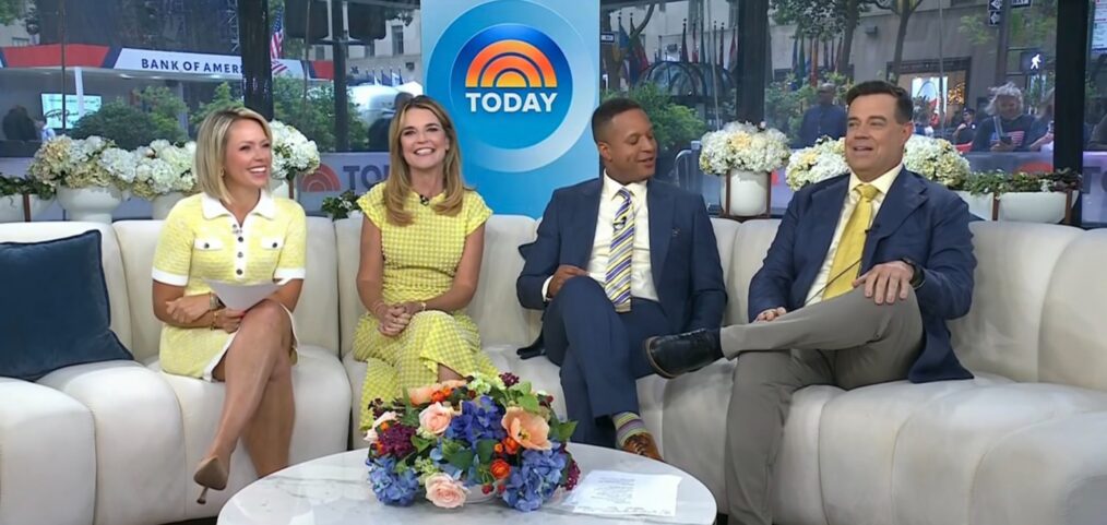 Dylan Dreyer, Savannah Guthrie, Craig Melvin, and Carson Daly on the July 7, 2026, episode of NBC's 'Today.'