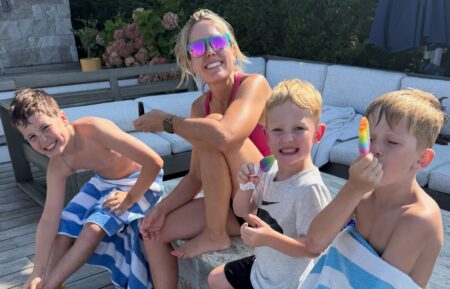 Dylan Dreyer with sons Calvin, Rusty, and Oliver, Instagram, July 25, 2026.