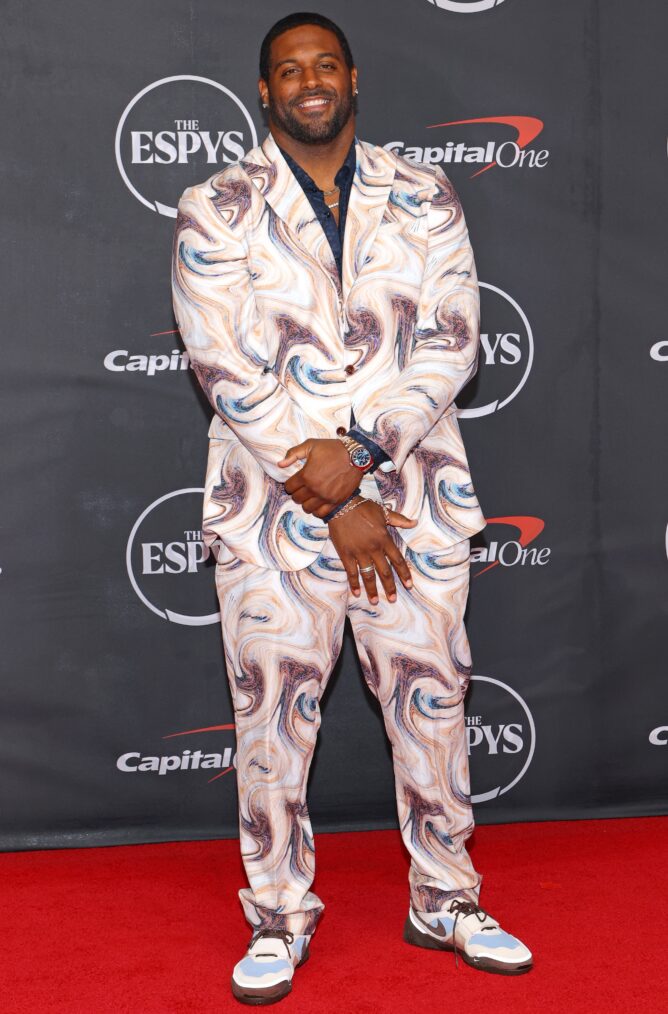 NEW YORK, NEW YORK - JULY 15: Cameron Jordan attends the 2026 ESPY Awards at David H. Koch Theater at Lincoln Center on July 15, 2026 in New York City. (Photo by Mike Coppola/Getty Images)