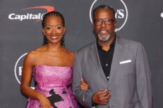 Erika Woods and Wendell Pierce attend the 2026 ESPY Awards at David H. Koch Theater at Lincoln Center on July 15, 2026 in New York City. (Photo by Mike Coppola/Getty Images)