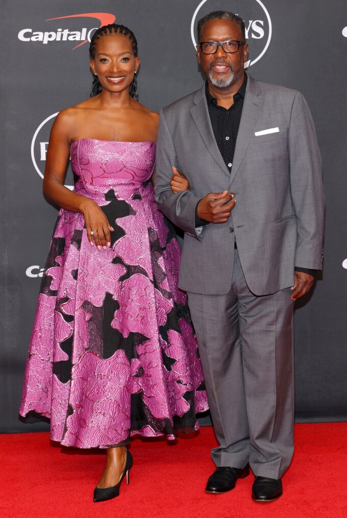 Erika Woods and Wendell Pierce attend the 2026 ESPY Awards at David H. Koch Theater at Lincoln Center on July 15, 2026 in New York City. (Photo by Mike Coppola/Getty Images)