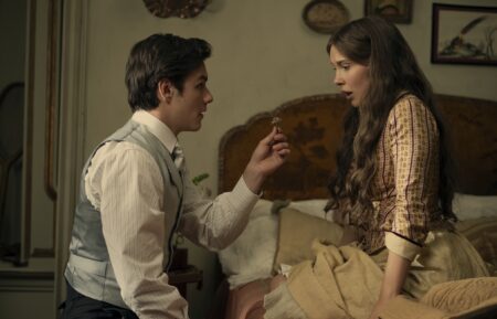 Enola Holmes 3. (L to R) Louis Partridge as Tewkesbury and Millie Bobby Brown as Enola Holmes in Enola Holmes 3. Cr. John Wilson/Netflix ©2026