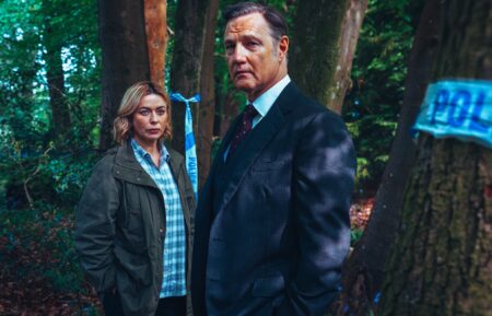 Eve Myles and David Morrissey in 'Gone' Season 1, BritBox, premieres July 23, 2026.