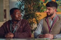 Fisayo Akinade and Nima Taleghani as Mr. Ajayi and Mr. Farouk in 'Heartstopper Forever'