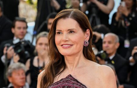 Geena Davis attends the closing ceremony of the 79th annual Cannes Film Festival at Palais des Festivals on May 23, 2026 in Cannes, France.