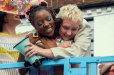 Corinna Brown and Kizzy Edgell as Tara and Darcy in 'Heartstopper Forever'