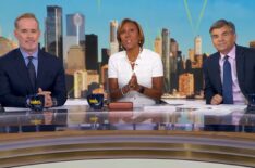 Joe Buck, Robin Roberts, and George Stephanopoulos on the July 28, 2026, episode of ABC's 'Good Morning America.'