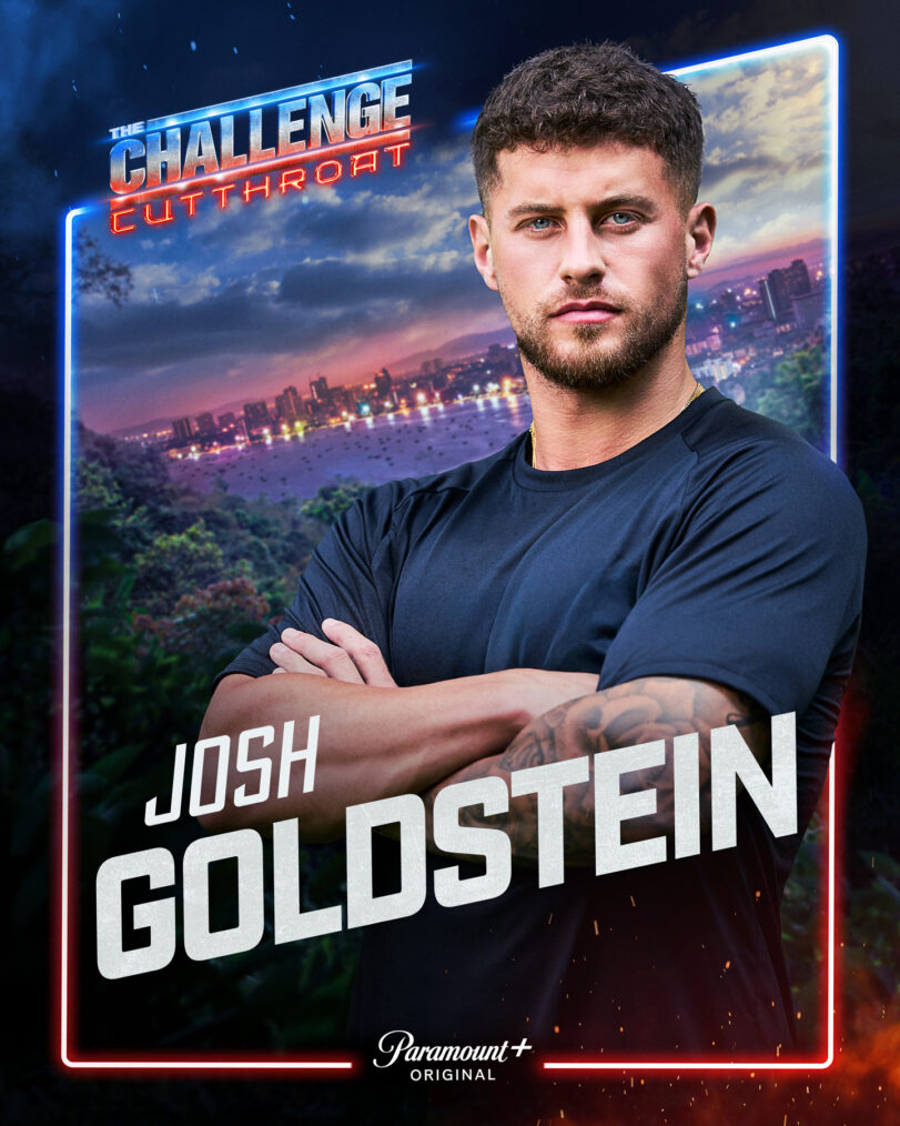 Key Art for The Challenge, Season 42, featuring Josh Goldstein, streaming on Paramount+ 2026. Photo credit: Jonne Roriz/Paramount+