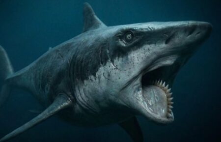 'Jurassic Sharks' trailer, Shark Week special, Discovery Channel, premieres July 28, 2026.