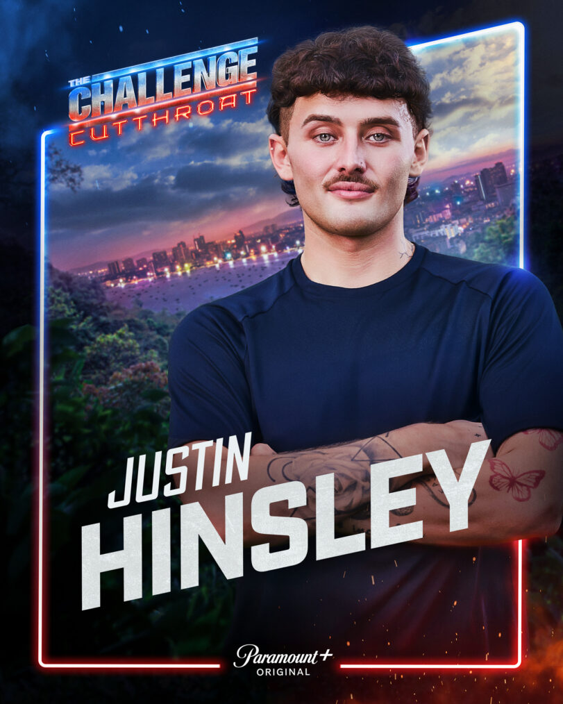 Key Art for The Challenge, Season 42, featuring Justin Hinsley, streaming on Paramount+ 2026. Photo credit: Jonne Roriz/Paramount+