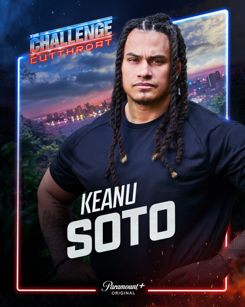 Key Art for The Challenge, Season 42, featuring Keanu Soto, streaming on Paramount+ 2026. Photo credit: Jonne Roriz/Paramount+