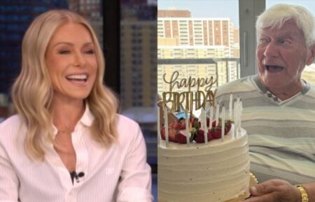 Kelly Ripa on the July 6, 2026, episode of 'Live With Kelly and Mark; photo of Joe Ripa shown on the July 6, 2026, episode of 'Live With Kelly and Mark.'