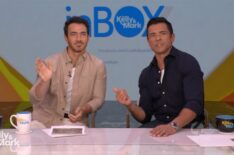 Kevin Jonas and Mark Consuelos on the July 28, 2026, episode of 'Live With Kelly and Mark.'
