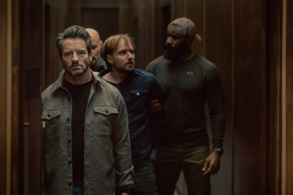 L-R: Ian Bohen as Grady, Sandi Todorovic as Alex, LaMonica Garrett as Tucker, in Lioness, episode 5, season 3, streaming on Paramount+, 2026. Photo Credit: Emerson Miller/Paramount+.